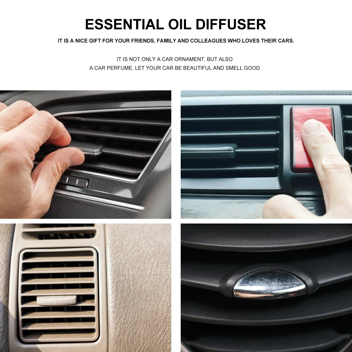 

Robot Shape Air Vent Aroma Clip Car Perfume Holder Stress Relief Essential Oil Diffuser Car Decoration Fragrance Balm Clip