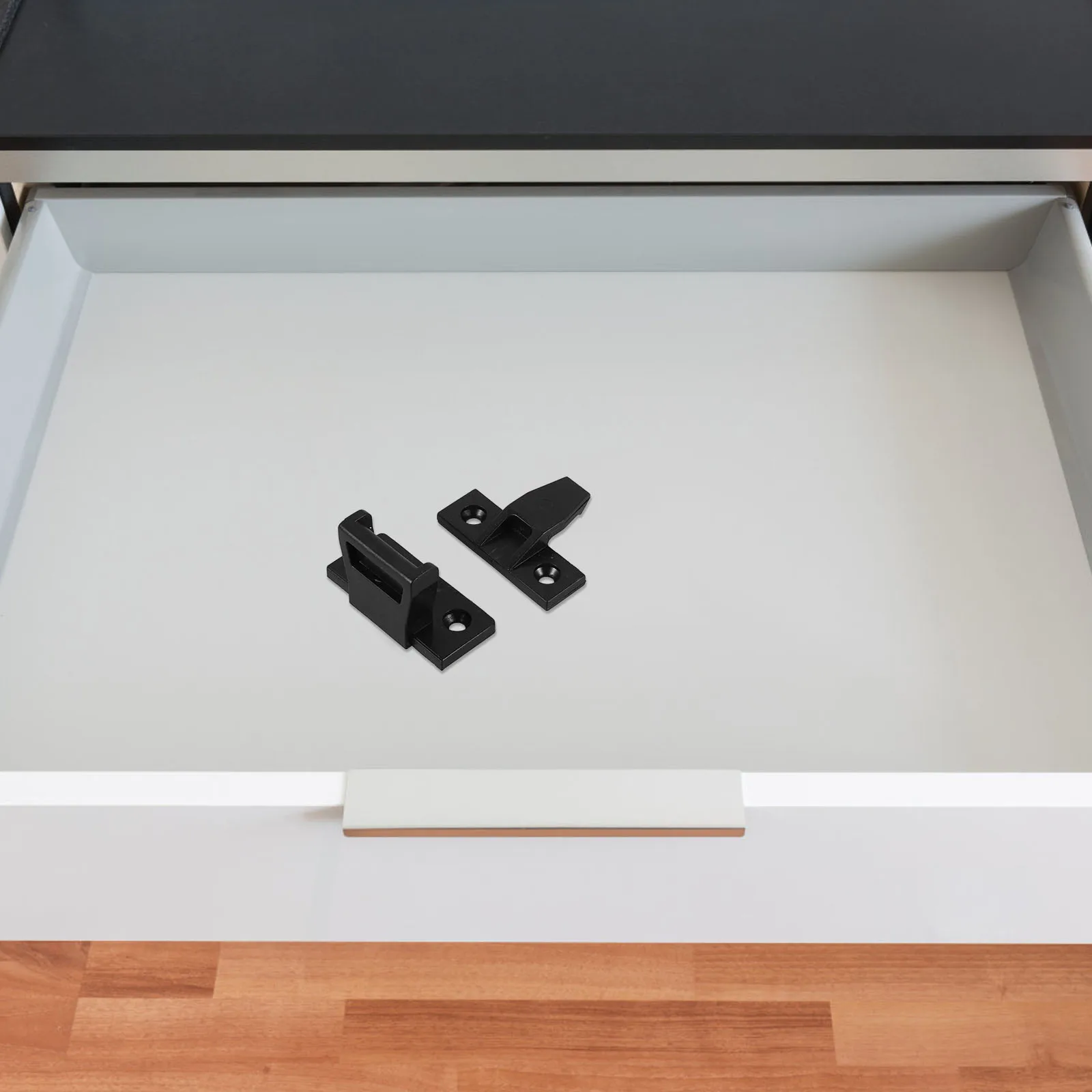 

10 set Cabinet Stoppers Non-Slipping Drawer Guides Wardrobe Track Guide Heavy Duty Furniture Hardware Plastic Drawer Slides