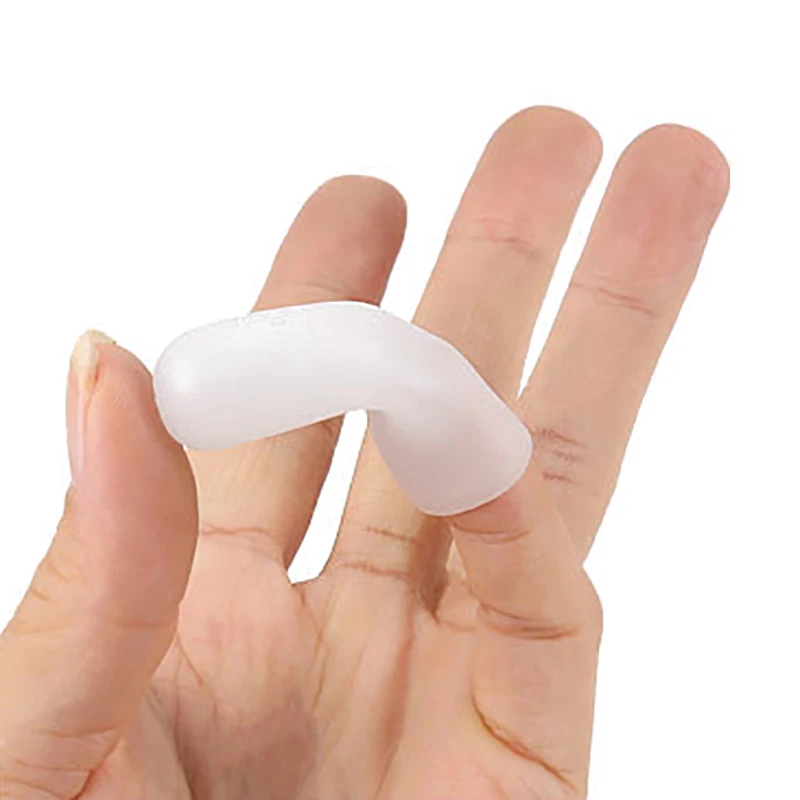 4PCS Silicone Finger Protector Sleeve High Temperature Resistant Anti-slip Toe Tube for Hamburger Pizza Food Handling