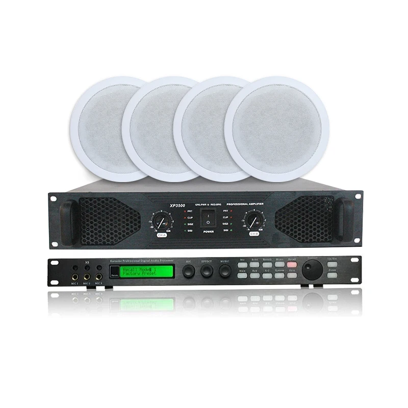 Professional Economical 8inch 4*60w 8ohm Mosque Sound System Hi-Fi Coaxial Audio Pa System Sound Ceiling Speaker