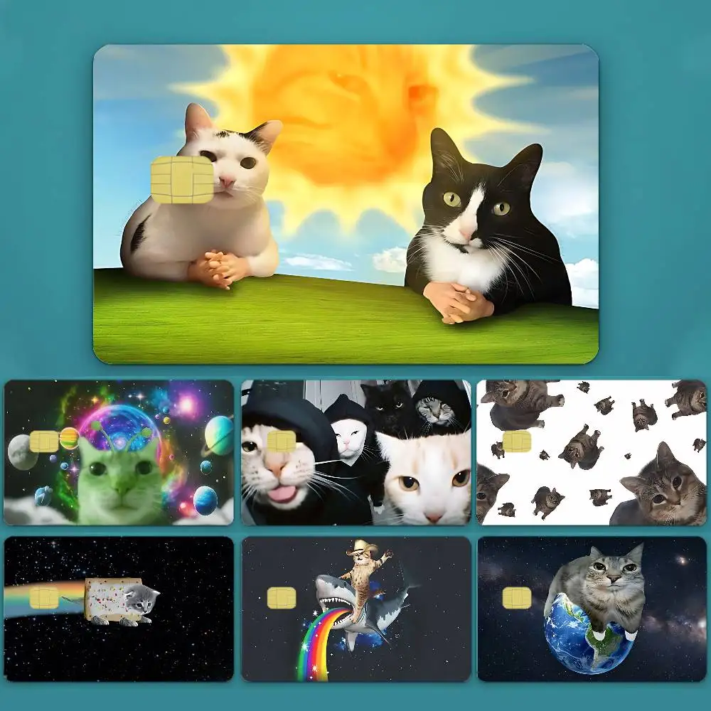 

Funny Cat Credit Debit Card Film Skin Sticker Credit Card Skin Stickers For Bank Card Bus Metro Card Sticker Waterproof Women Gi