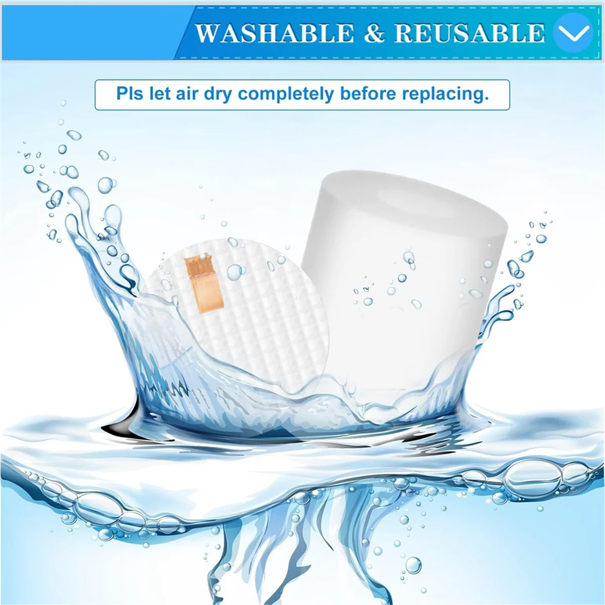 ใหม่กรองผ้าฝ้ายสําหรับ AI หุ่นยนต์สูญญากาศ RV2310 RV2310AE AV2501S AV2501AE RV2502AE เปลี่ยนฐาน Pre-Motor ตัวกรอง