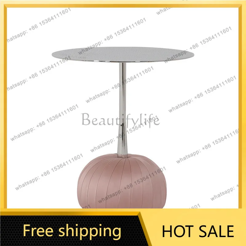Zj. Italian light luxury edge few round minimalist living room sofa corner few