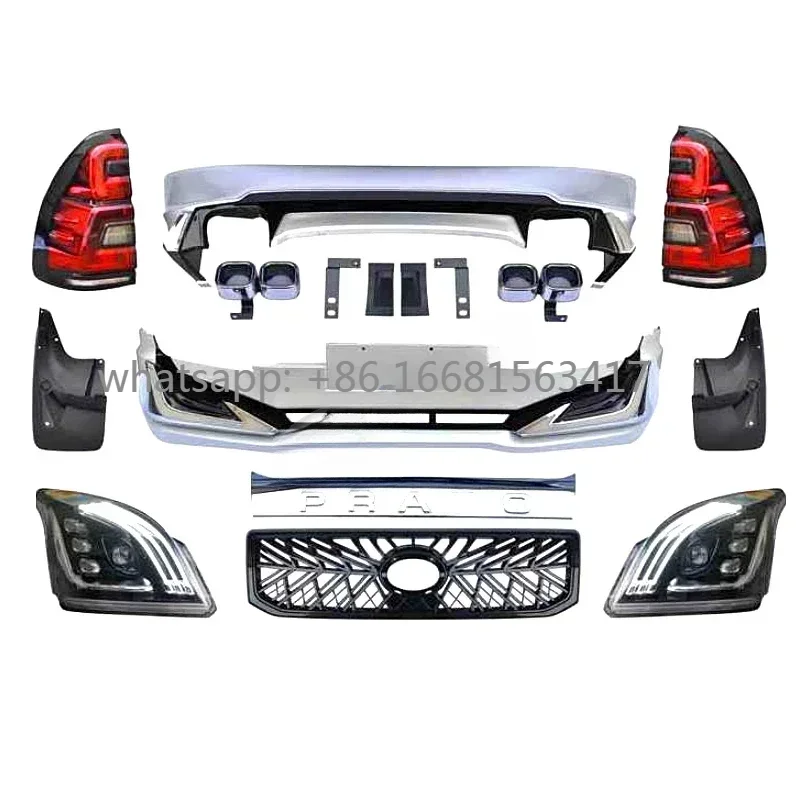 

Conversion Modellista Bodykit for Land Cruiser Prado 120 Fj120 2003-2009 Facelift Front Rear Bumper