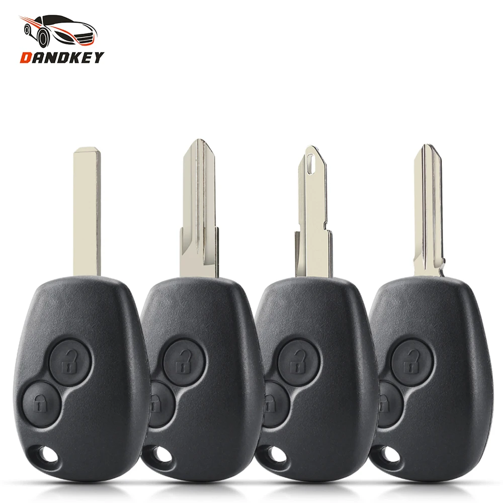 Dandkey 2BTN Shell chiave remota per Renault Duster Modus Clio 3 Twingo DACIA Logan Sandero Kangoo per portachiavi allarme auto Nissan