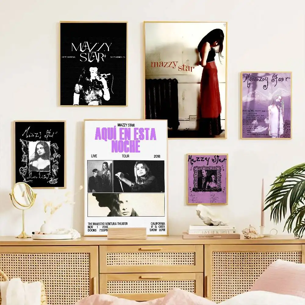 Band Mazzy Star Classic Vintage Posters HD Quality Wall Art Retro Posters for Home Room Wall Decor