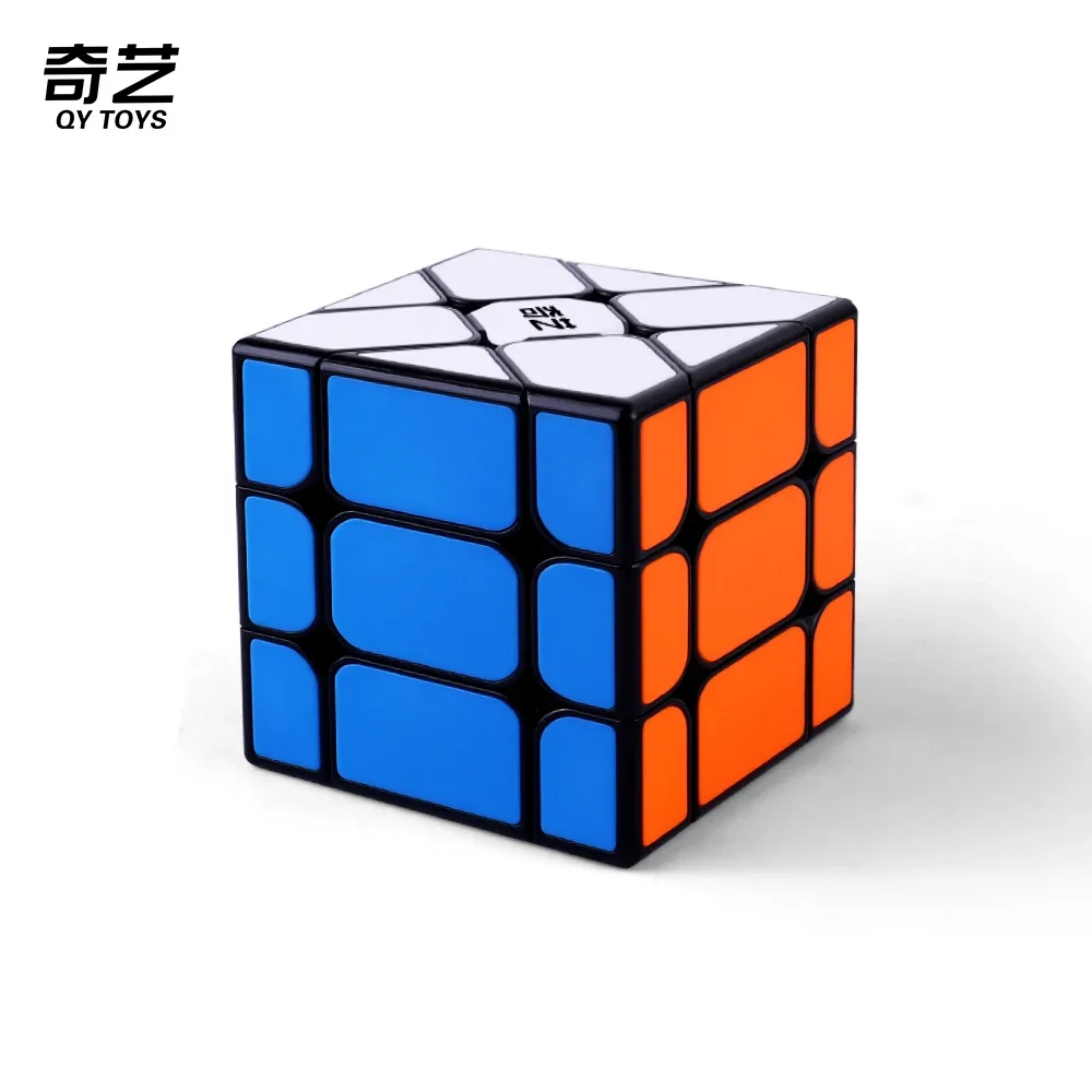 [Picube] QiYi طاحونة مكعب فيشر محور بدون ملصقات سوداء محدثة Cubo Magico لعبة تعليمية هدية فكرة لغز Speedcube التعبئة