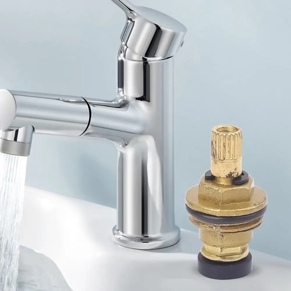 

6 шт. новый G1/2 "замена сердечника клапана крана универсальные картриджи для крана латунь 20 зубьев быстрый кранный клапан