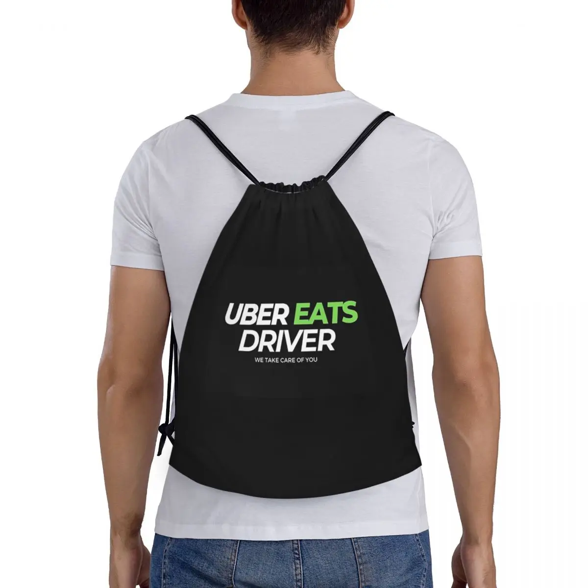 

Рюкзаки для курьеров Uber Eats с логотипом, модные сумки-мешки на шнурке, сумки для обуви, сумки для книг, для путешествий и школы
