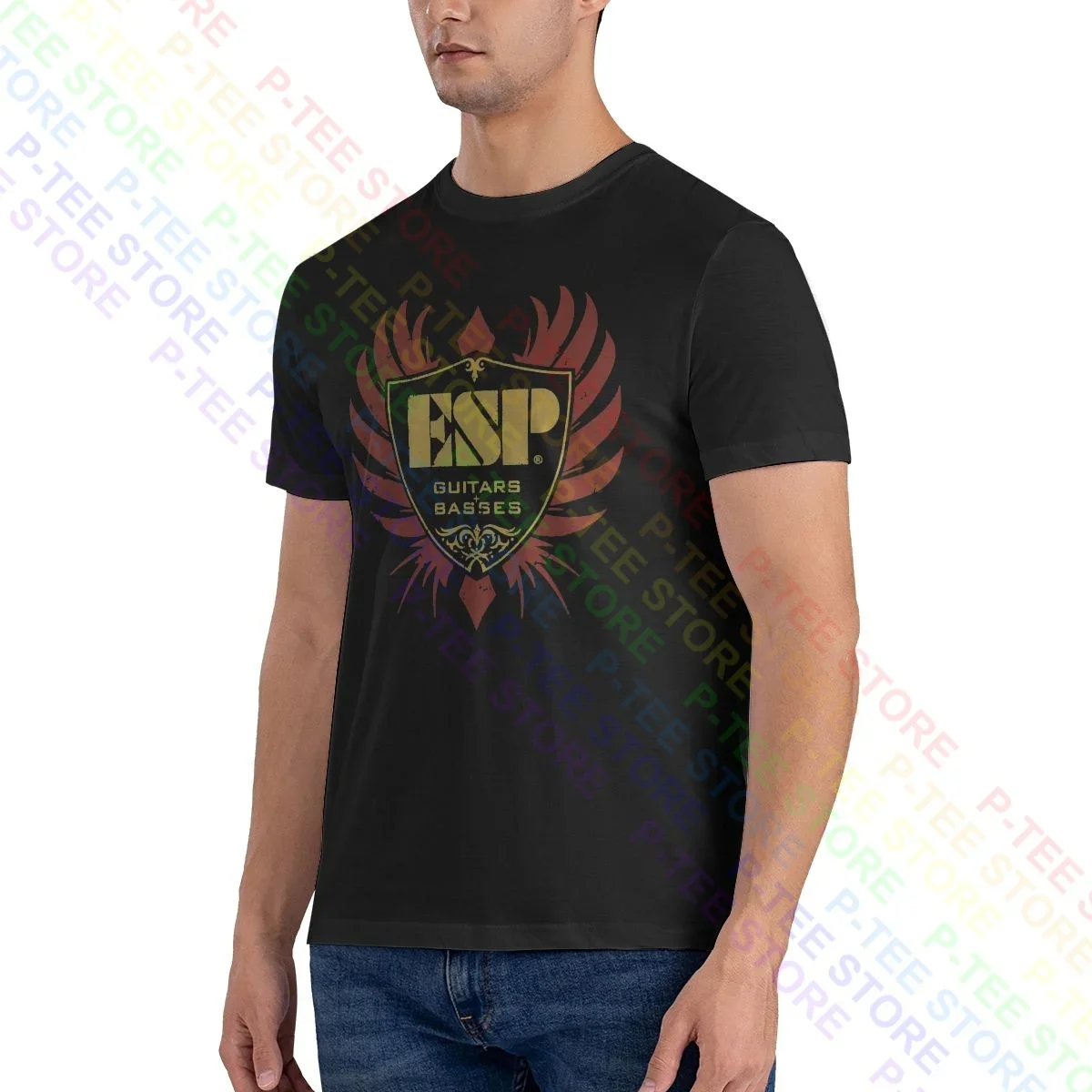 Esp Guitars Basses Shirt T-shirt Gift Print Classic High Quality Tee