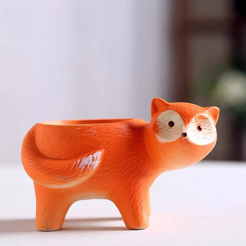 New Cute Cartoon Flower Pot Animal Vase Rabbit Duck Garden Courtyard Succulent Planting Plant Pot