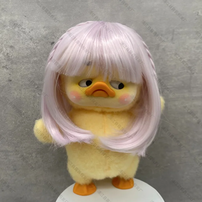 Wig for Upsetduck Doll Wig 24-26cm Head Circumference High Temperature Fibre Hair for Labubu Doll Decoration