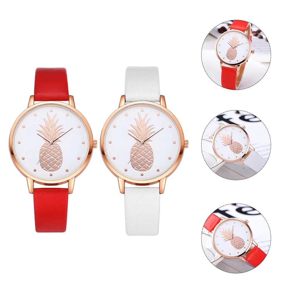 

2pcs Fashion Student Quartz Watch Fashion Student Watch Student Quartz Watch