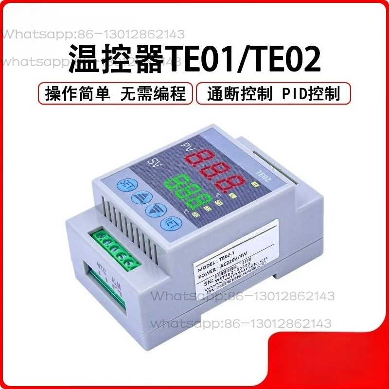 Simple thermostat TE01/TE02 No programming PID control Heating or cooling control Timed switch