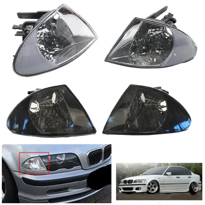 Turn Signal Light For BMW 3 Series E46 Sedan 1999 2000 2001 flashing Fog Housing Without Bulb Front Headlight Auto Corner Lamp