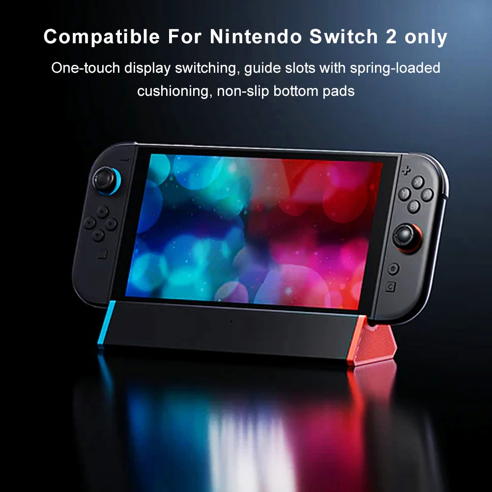 

Портативная док-станция для телевизора с выходом 4K HDMI/портом типа C/USB для игровых аксессуаров Nintendo Switch2 2025