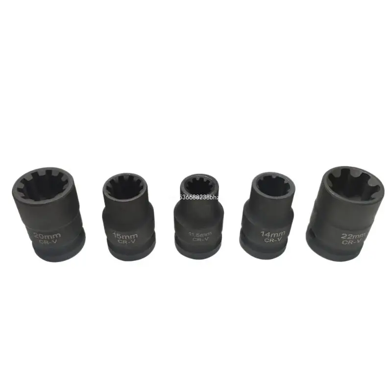 5x Special Sleeve Brake Caliper Socket Hand Repair Tool for 1/2