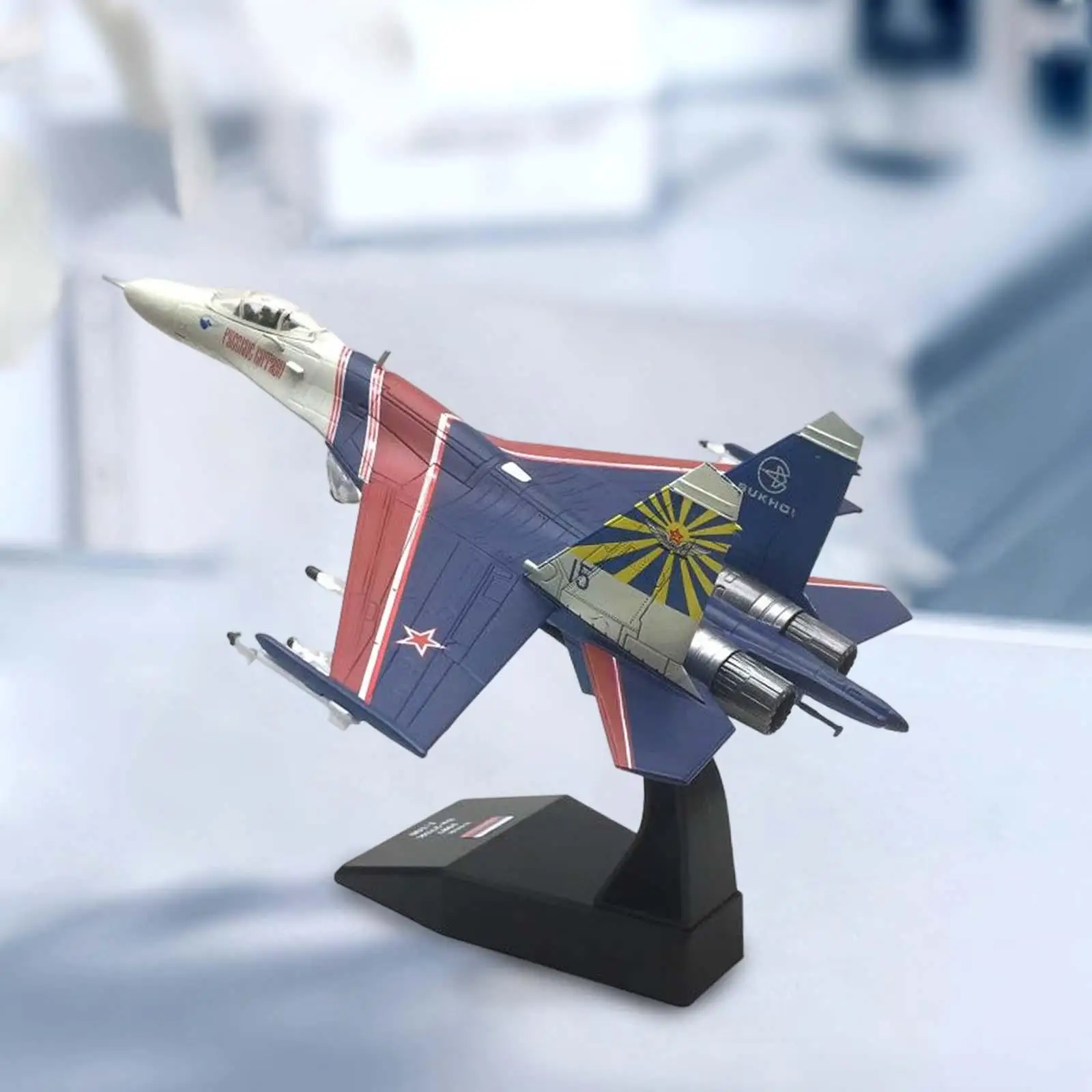 Russian Airplane Model SU-27 Simulation for Living Room Decoration Gift