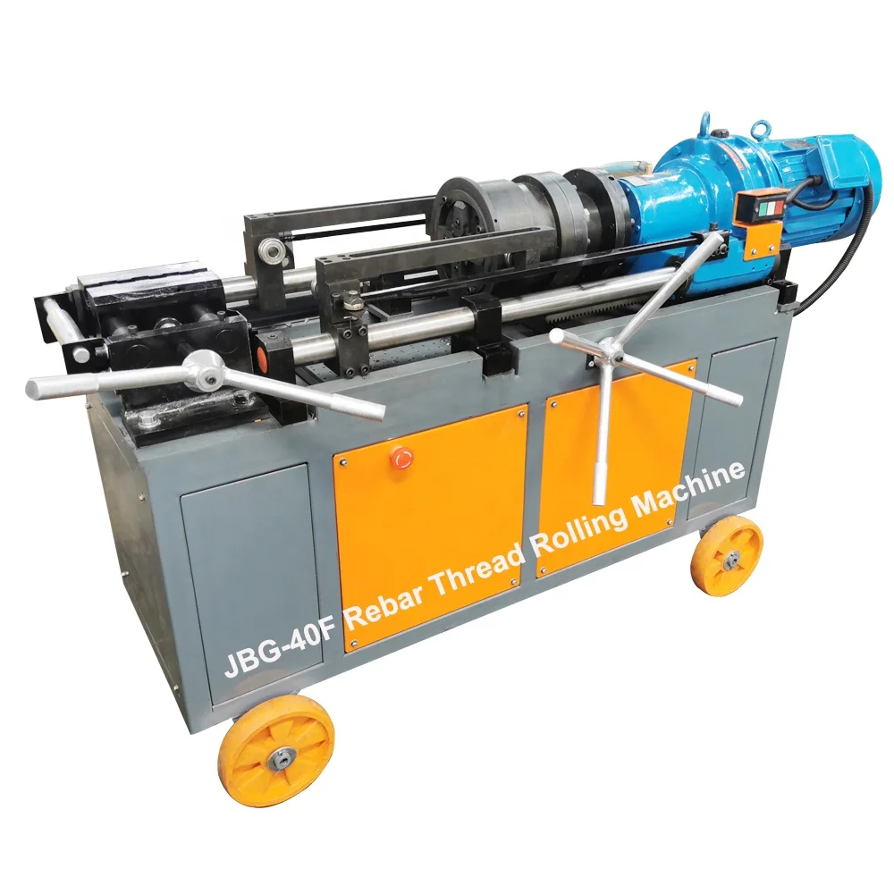 High Precision 16-40mm Semi-Automatic Rebar Peeling and Bolt Thread Rolling Machine