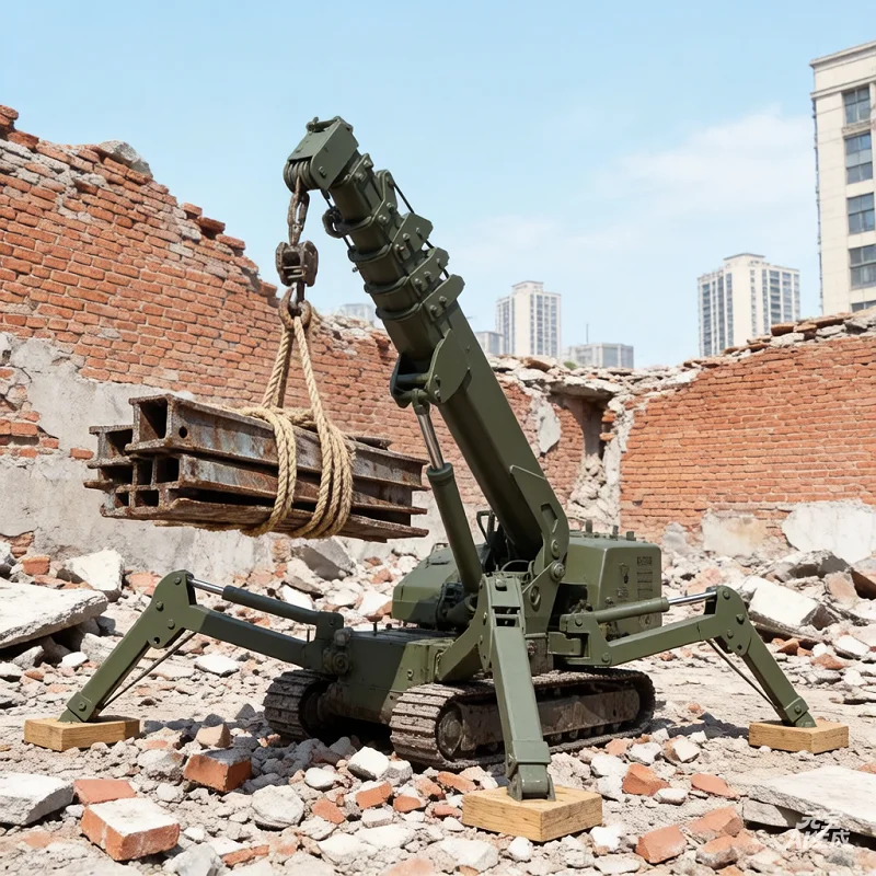 Custom Small 3T 5T Crawler Spider Crane - Hydraulic Outrigger Wireless Remote Control For Indoor Narrow Space Lifting
