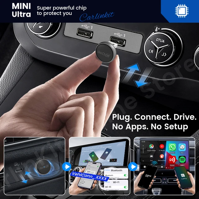 2025 CarlinKit Mini Ultra 3 CarPlay Android auto Wireless Adapter for Car infotainment Upgrade BT 5.4GHz Wifi 5.8GHz OTA Upgrade 3 2025 CarlinKit Mini Ultra 3 CarPlay Android auto Wireless Adapter for Car infotainment Upgrade BT 5.4GHz Wifi 5.8GHz OTA Upgrade 3