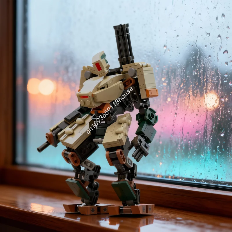 

315 деталей MOC BASTION OG Ver. Модель Overwatch, конструктор, архитектурная игрушка, DIY, идея для рождественского подарка, креативное развивающее средство для детей