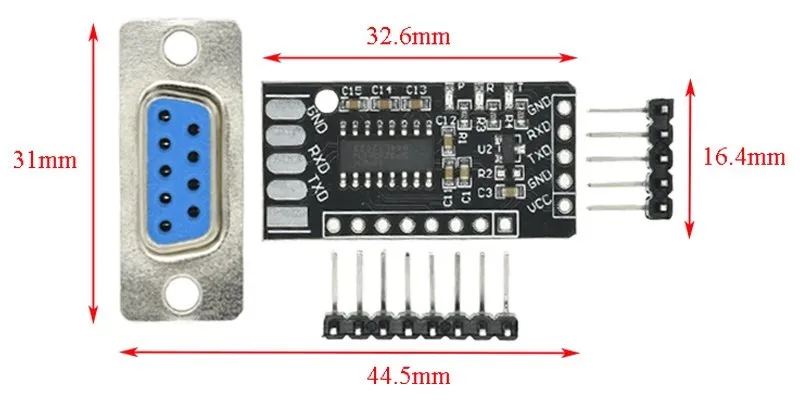 RS232 RS485 CAN zu TTL Pegelumsetzer Modul 3.3V 5V UART Serieller Port Transceiver Board für MCU Mikrocontroller Industrie – Detail 2