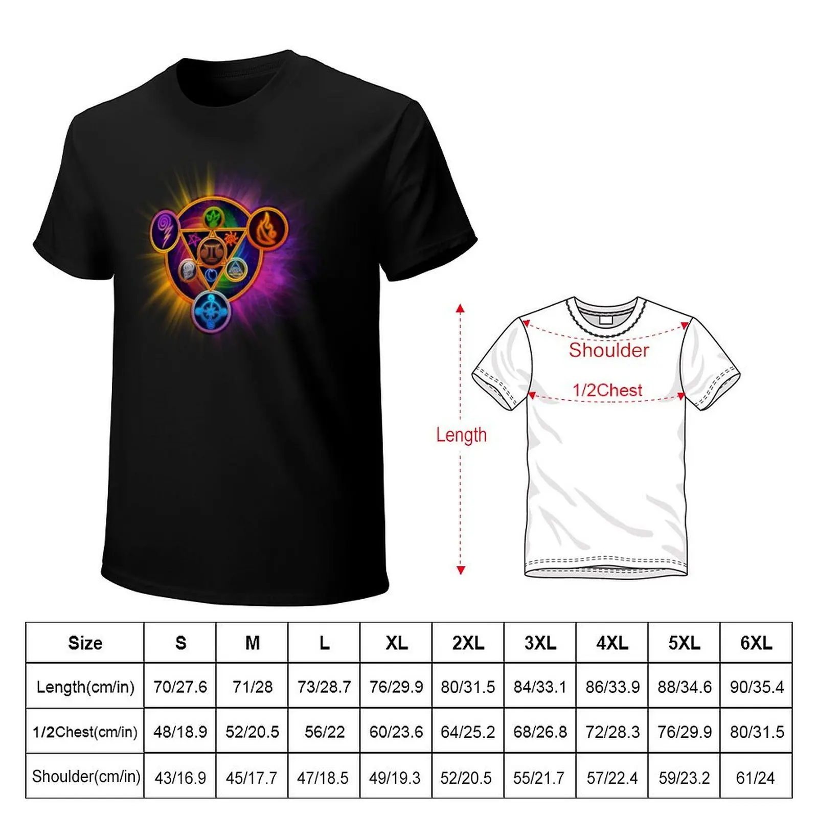Wizard101 - The Spiral Schools T-Shirt Anti-Pilling Casual T-Shirt