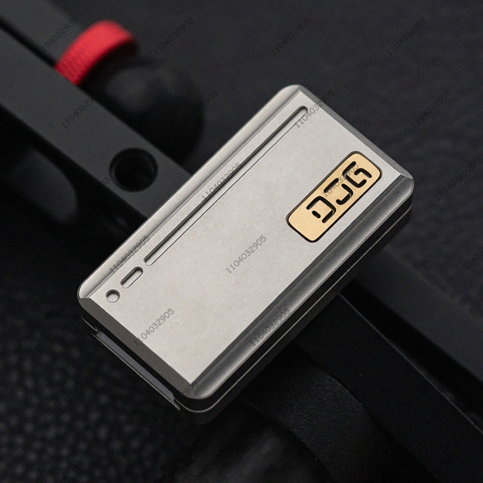 DJG フィジェットスライダー EDCトイ ステンレススチール チタン合金 メカニカル ADHD フィジェットスピナー カードプッシャー ギアガジェット ストレス解消