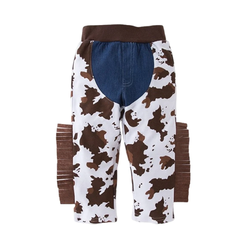 4PCS Cowboy Dress Up Outfits Baby Boys Easter Cosplay Clothes Vest+Scarf+Long Pants+Hats Carnival Party Costume Boy Holiday Gift image 6
