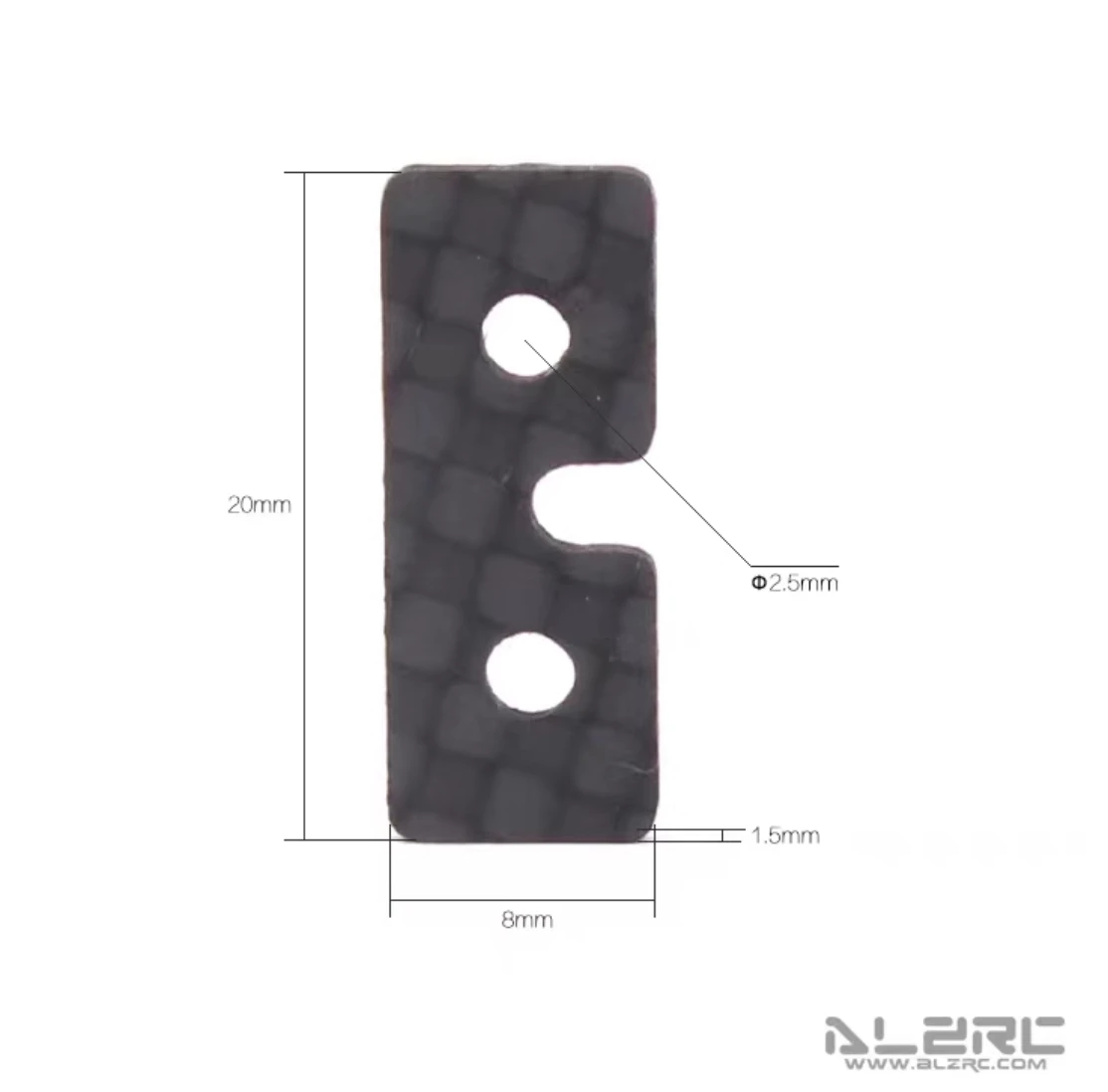 ALZRC 550 600  helicopter Carbon Fiber Servo Mount Fxed Reinforcing Plate for Trex 550 600 Helicopter