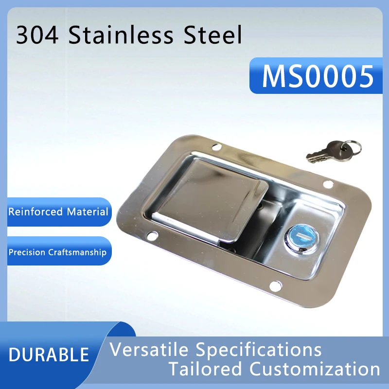 

304 Stainless Steel Distribution Box Plane Lock Explosion-Proof Cabinet Lock Rv Door Lock Control Cabinet Panel Box Lock