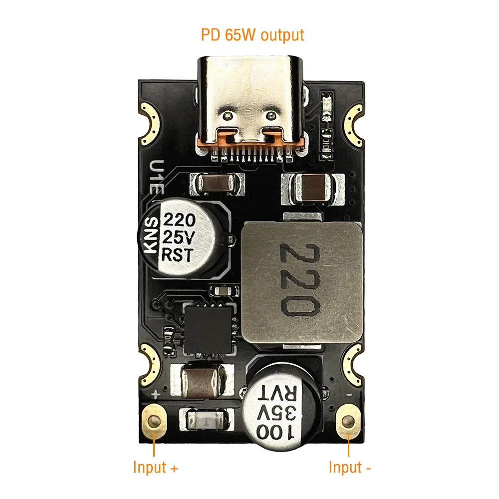 1pcs PD 65W Fast CHARGING โมดูลอินเทอร์เฟซ Type-C รองรับ PD3.1 QC3.0 SCP PPS Fast CHARGING DC5521 DC5525