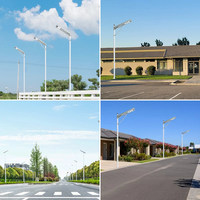 Die-casting Aluminum Lamp Body Solar Street Lights Outdoor Waterproof LED Lamp All In One Solar Powered Street Light