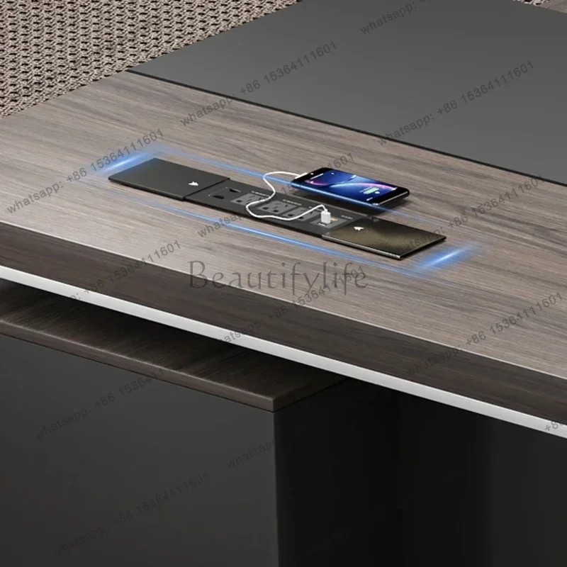 LJY Organizers Office Desk Height Adjustment Table Office Furniture Workstation Computer Tables Executive Ufficio Trendy Furnitu