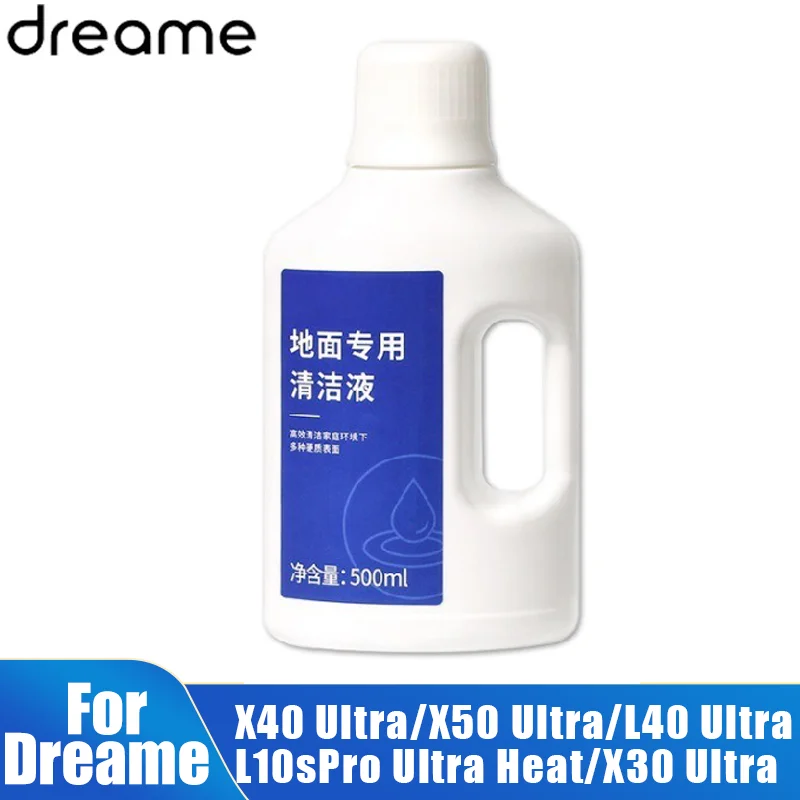 Cleaning Liquid For Dreame X40 Ultra/X50 Ultra/L40 Ultra/L10sPro Ultra Heat Vacuum Cleaner, 500ml Detergent Replacements