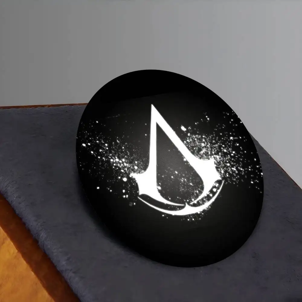 A-القاتل C-Creed دبابيس الإبداعية مضحك وجه مبتسم جولة المفاجئة في بروش شارة ظهره قبعة اكسسوارات مجوهرات هدايا #6