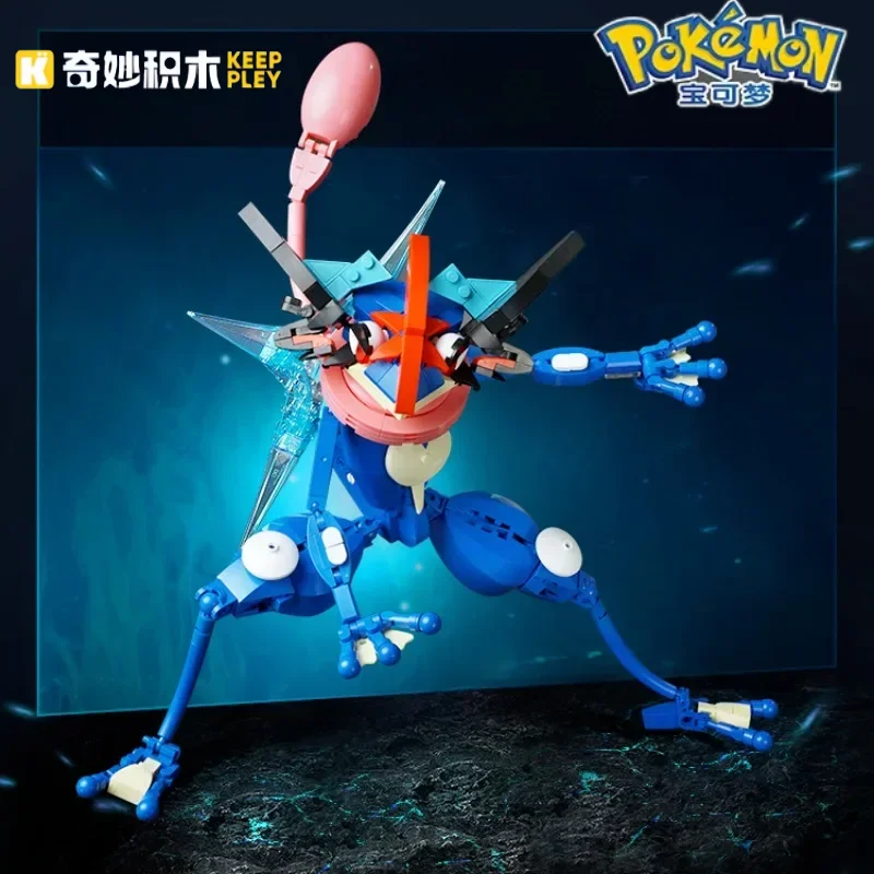 Keeppley Pokemon Toy Charizard Model Xiaozhi Version Greninja Assembly Building Block Model Ornaments Holiday Gift