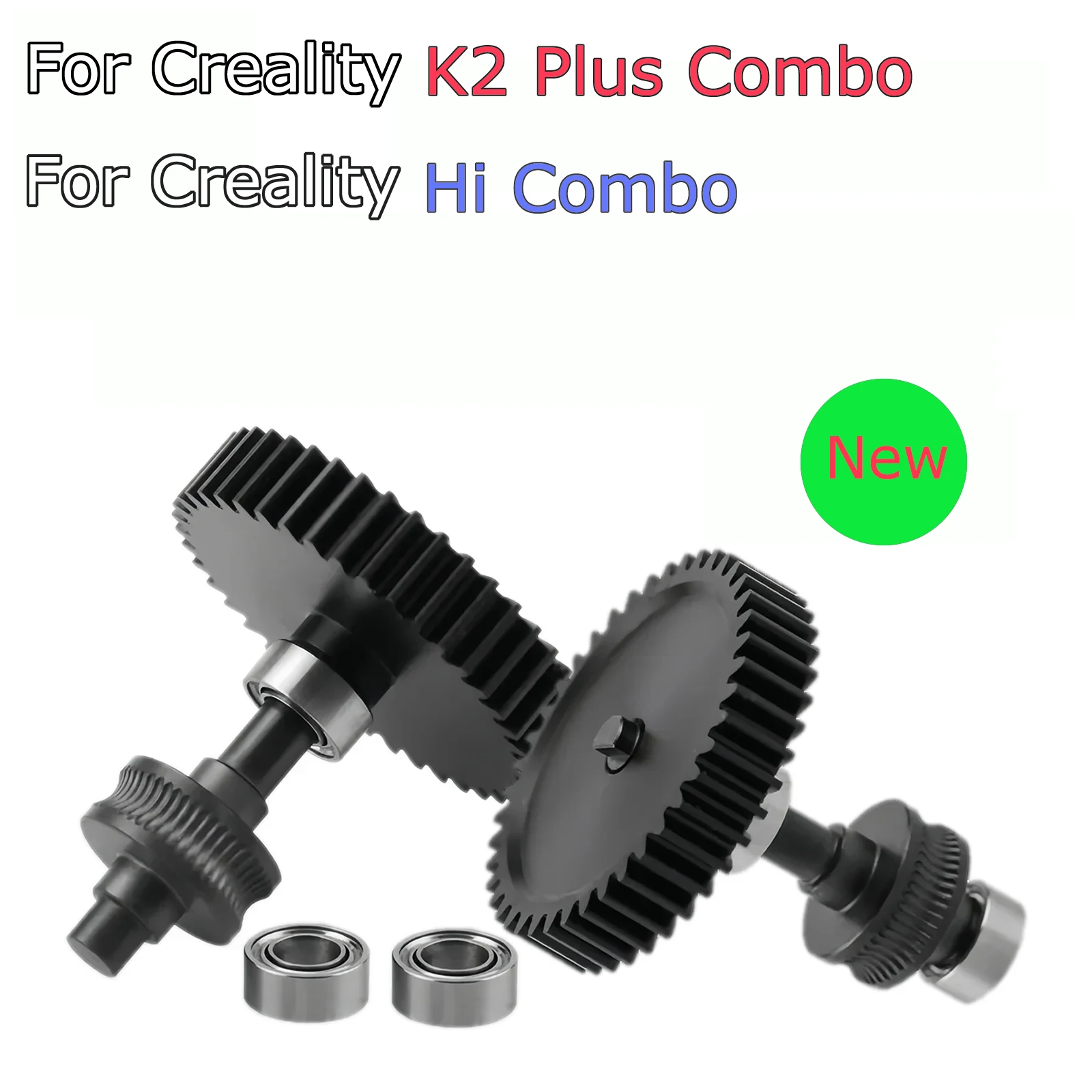 

Upgraded Gear For Creality K2 Plus Combo Hi Nano Coating Hardened Steel CFS Five-Way Driven Wheel Wear Resistant