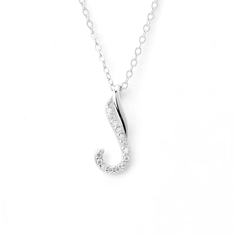 S925 pure silver edge hook star necklace, women's high-end sense, moissanite pendant, geometric lines, collarbone chain