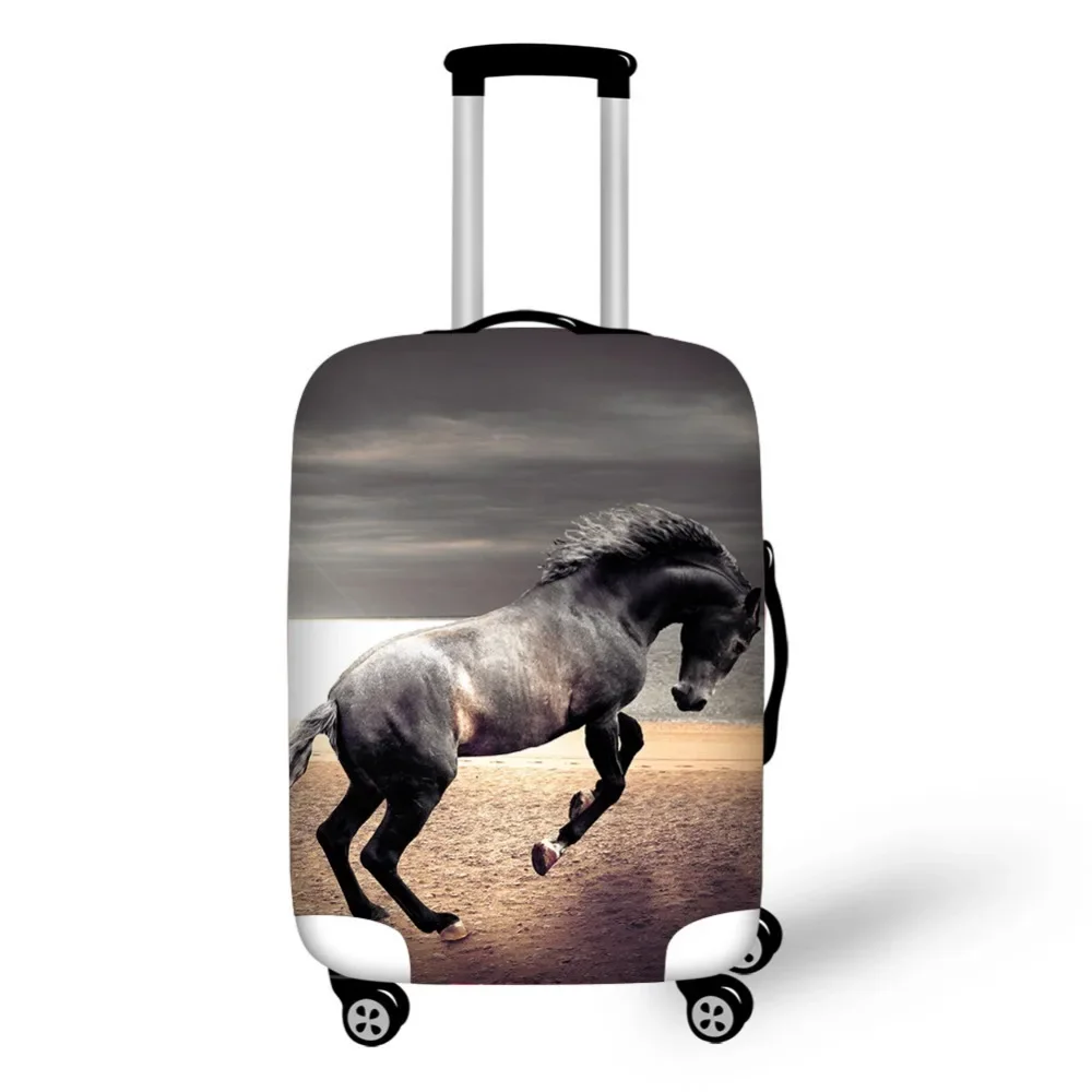 Horse print Travel Suitcase Protective Cover Safe Travel Accessories Elastic Luggage Dust Cover Apply to 18''-30'' Suitcase