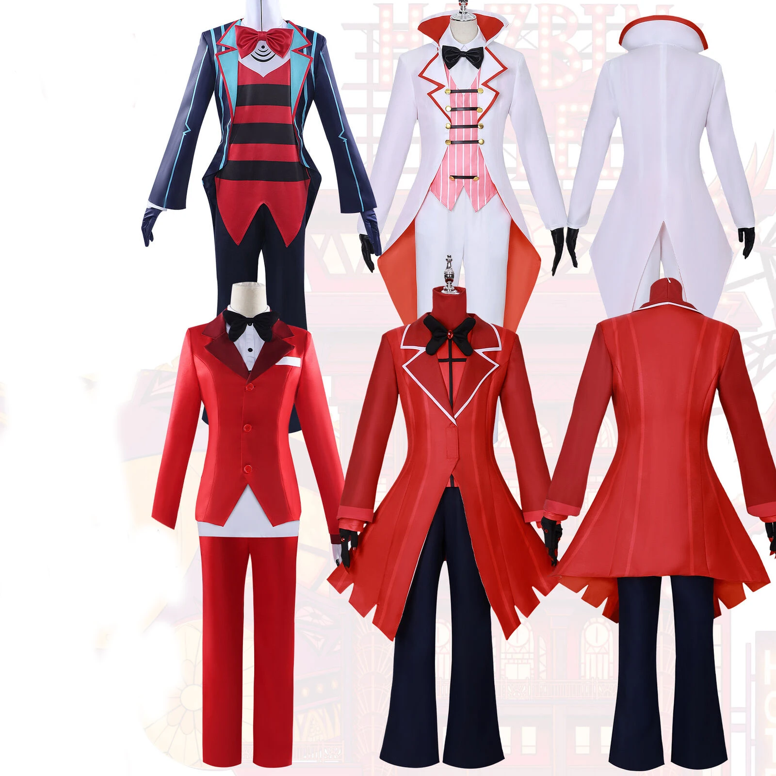 

Fulujiacos ALASTOR Lucifer Morningstar Vox Charlie Morningstar Cosplay Costume