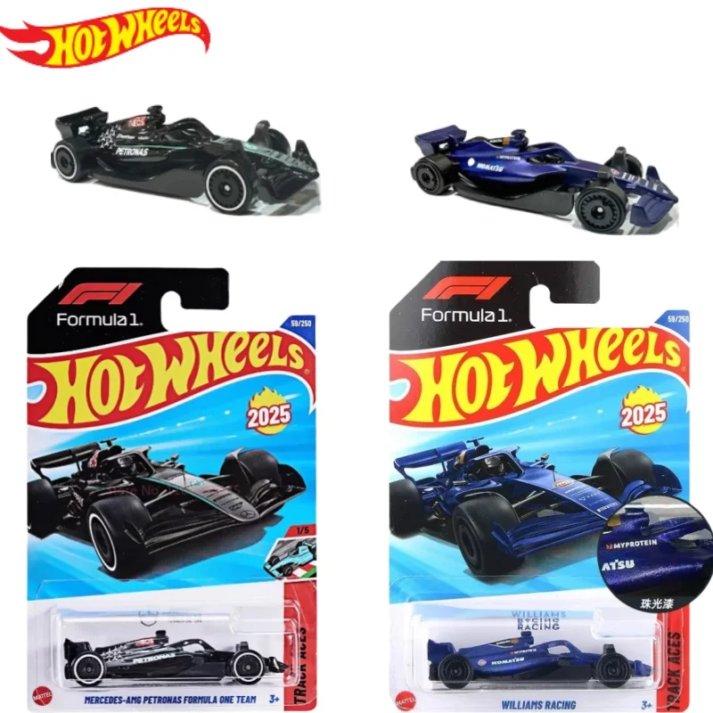 

Original Hot Wheels Cars 2025J F1 Petronas Racing 1/64 Racing Diecast Vehicle Cars Toys Alloy Material Car Figure Toy Boy Gifts
