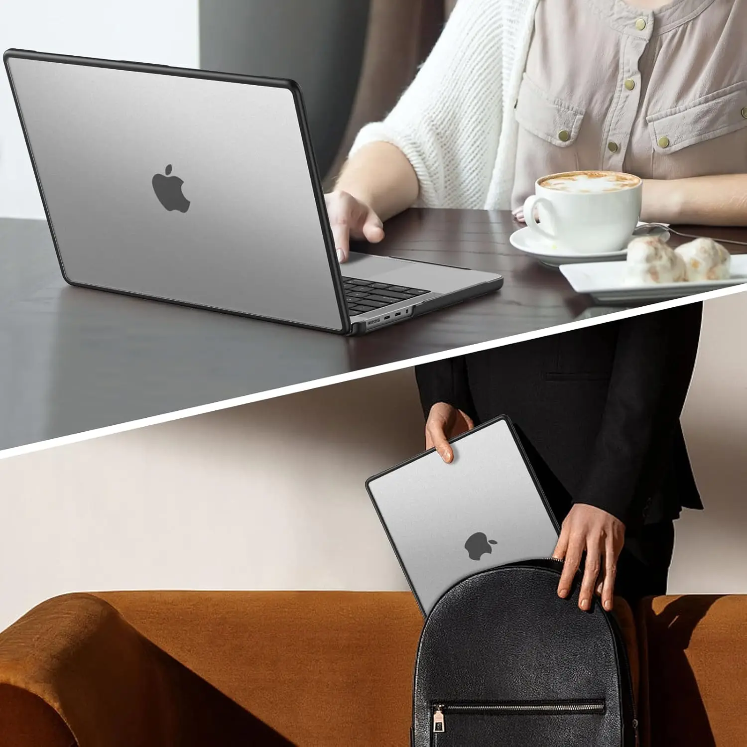 Anti-Cracking Hard Shell Case For MacBook Pro 14/16-inch M5 2026 2025-2021 Release M4 M3 M2 M1 Pro/Max Chip, For Air 13.6/15'' - view 5