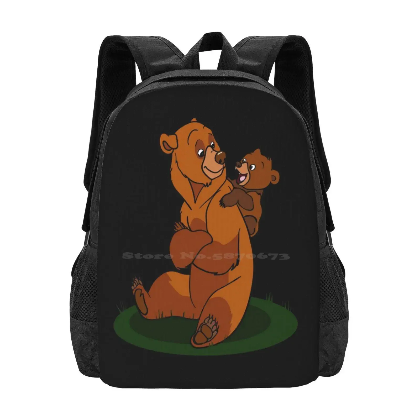 

Brother Bear Hot Sale Schoolbag Backpack Fashion Bags Brother Cute Animals Child Jungle Cartoons Movie Panda Zoo Family Wild