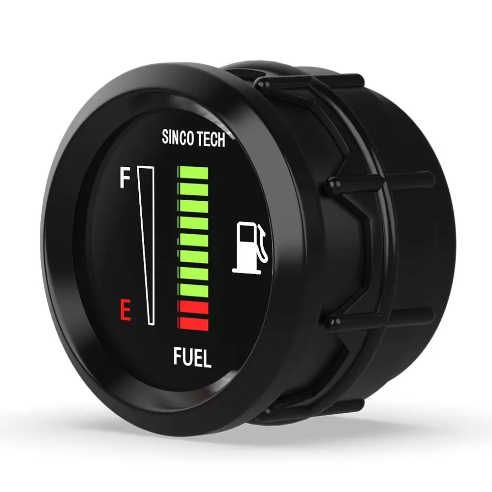 2 Zoll 52 mm Auto-Kraftstoffstandsanzeige Schwarz 12 V Automobil-Auto-Messgerät Kraftstoffzähler