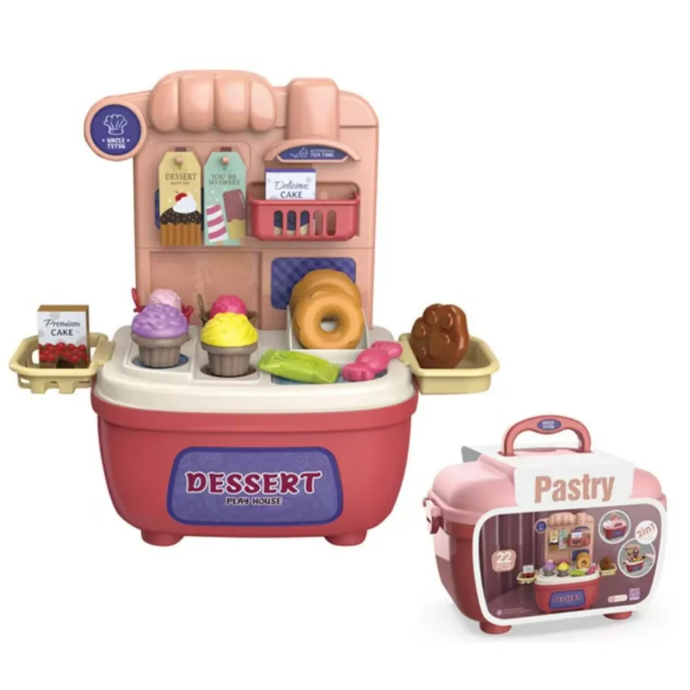 2in1 Mini Handmand Keuken Dessert Medisch Servies Gereedschap Make-up Set Simulatie Speelhuis Voedsel Speelgoed Fantasiespel Games Cadeau