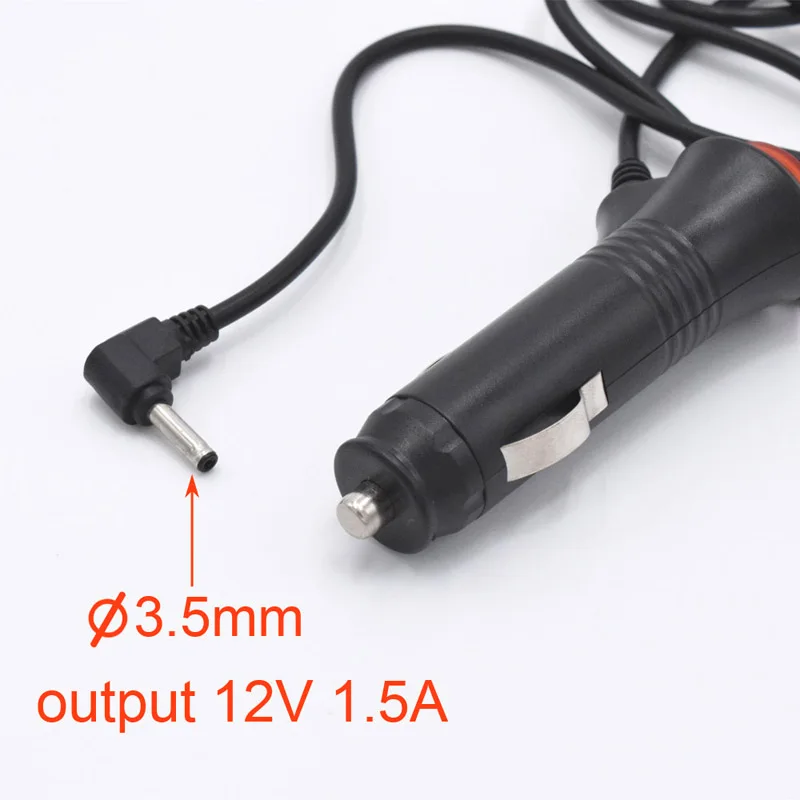 XCGaoon 12V 1.5A Diameter 3.5mm Charging Port With Switch Car Charger Adapter for Car Radar Detector GPS Dashcam Camera DVR