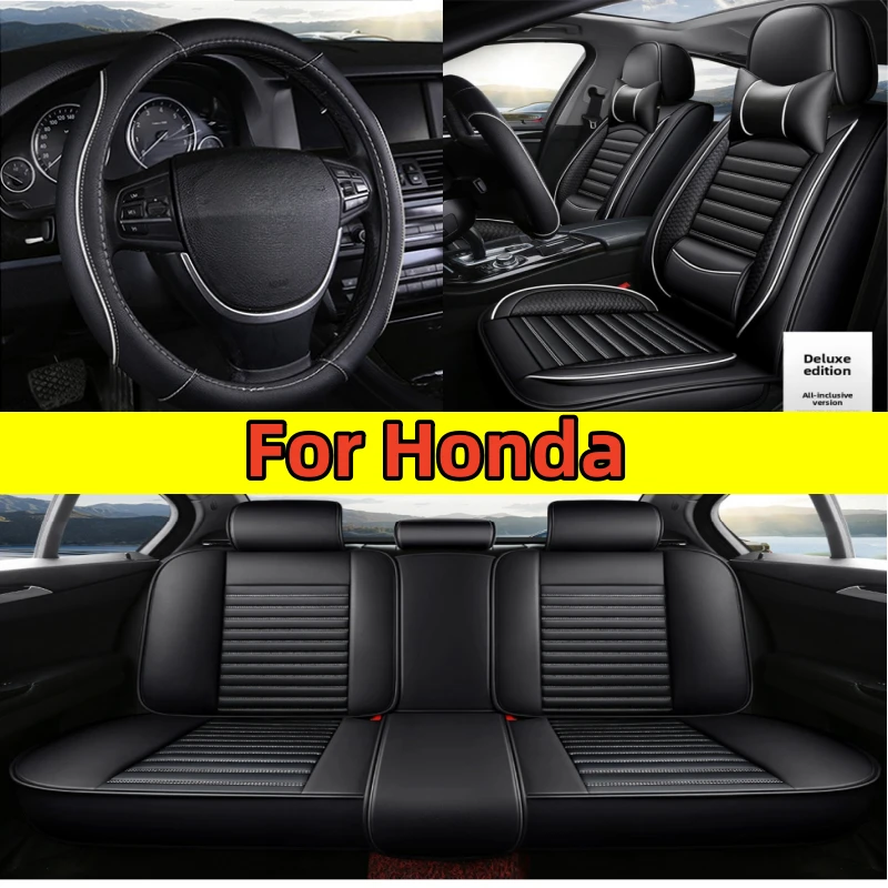 

For Honda car seat covers are made of artificial leather for all 5 seats, which are waterproof, wear-resistant