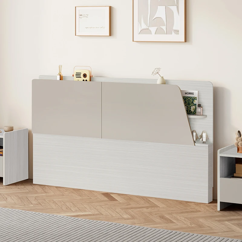 ألواح رأس خشبية بسيطة كينج فاخرة بجدار واحد لوح أمامي للسرير مريح مبطن Cabeceros De Cama De Madera أثاث غرفة النوم